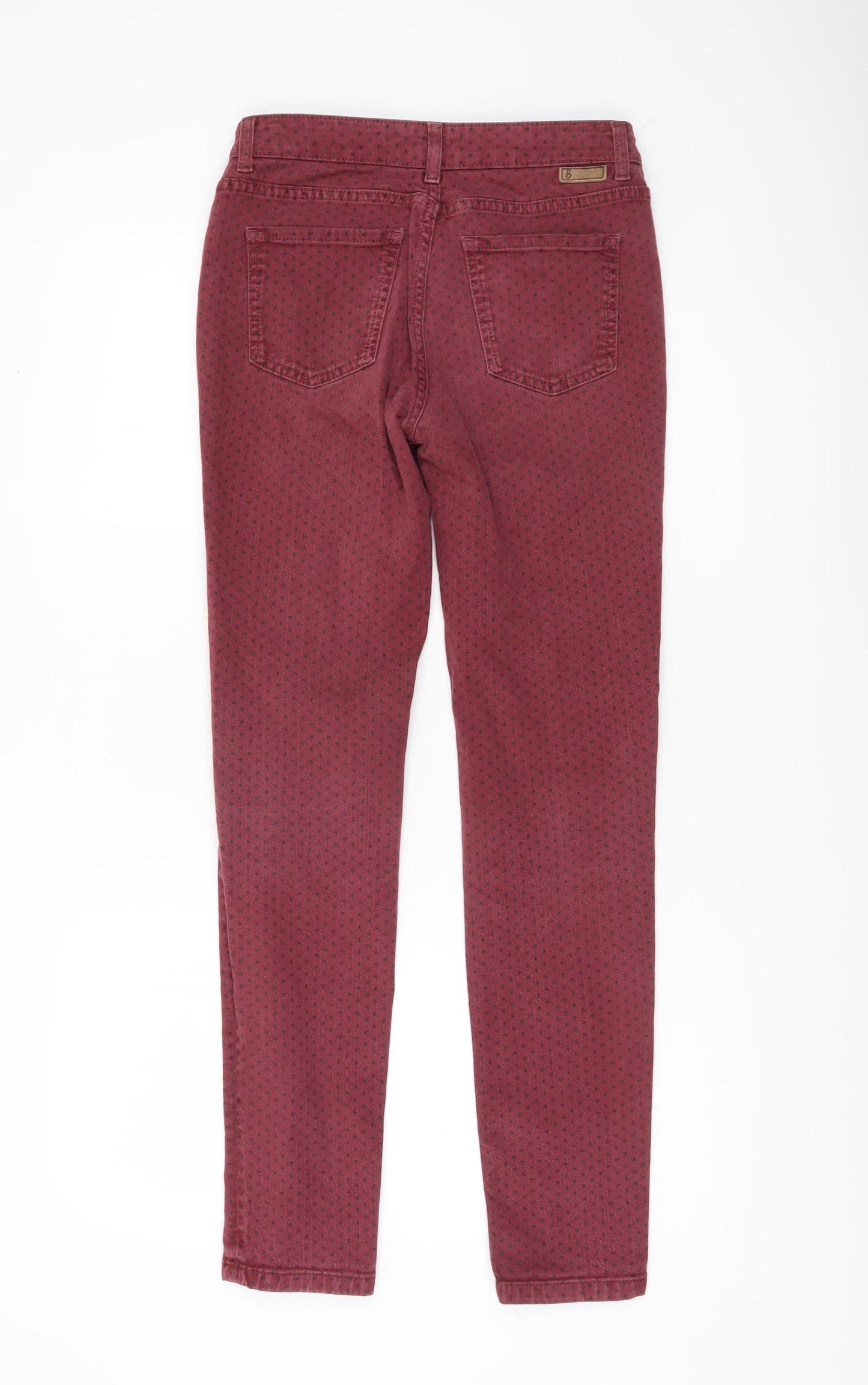 Boden Womens Red Skinny Slim Fit Jeans Size 8 Cotton Blend