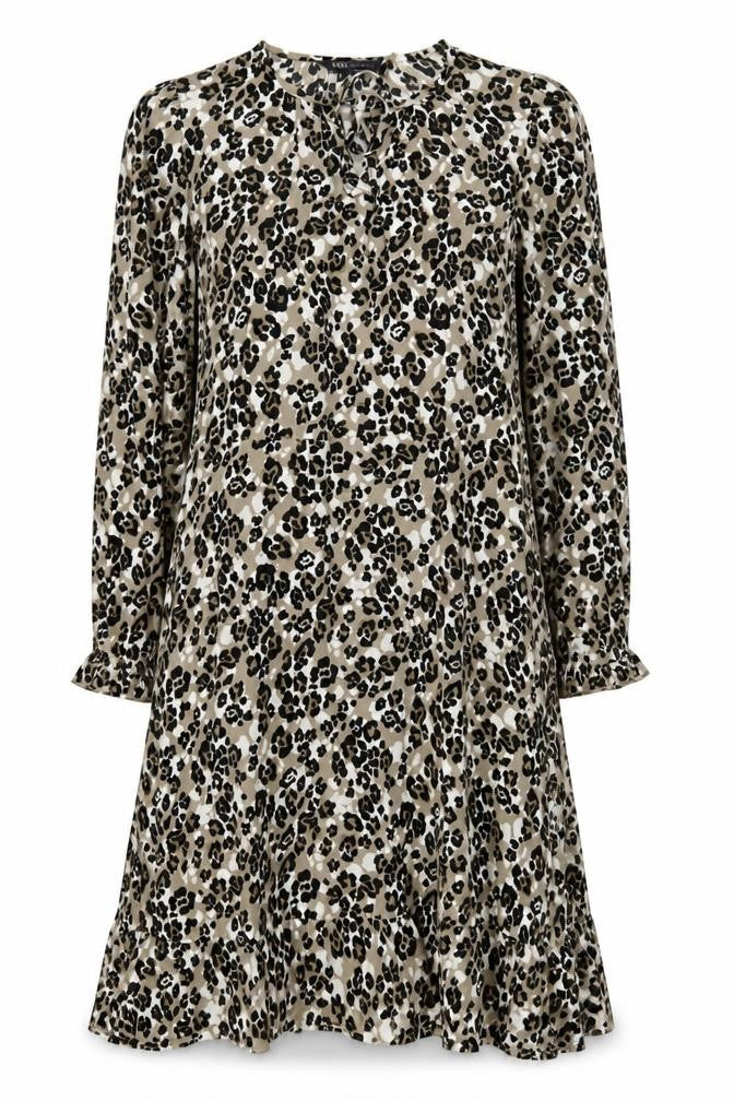 Marks and Spencer Women’s Multicoloured Leopard Print Shift Dress Size 14