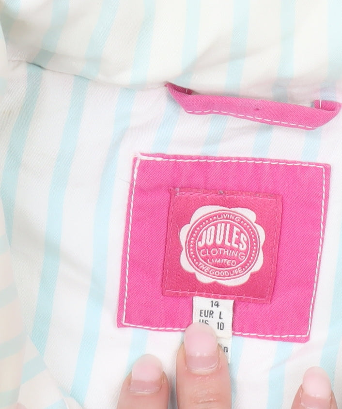 Joules Womens Pink Size 14 Puffer Waistcoat Gilet Casual Outerwear