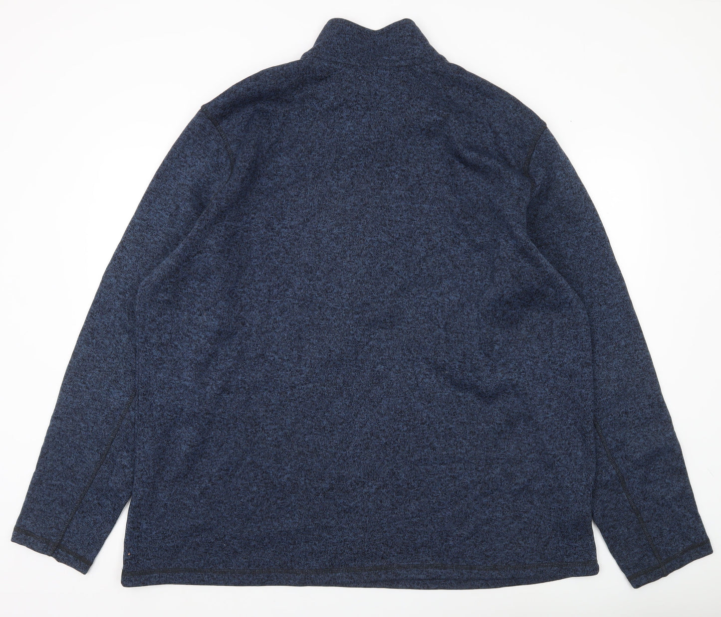 Eddie Bauer Men’s Blue 3XLT Pullover Fleece Sweatshirt Mock Neck