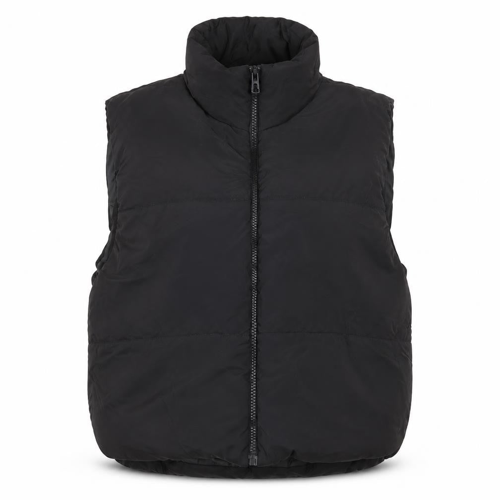 Rising Women’s Black Puffer Waistcoat L Sleeveless Quilted Vest