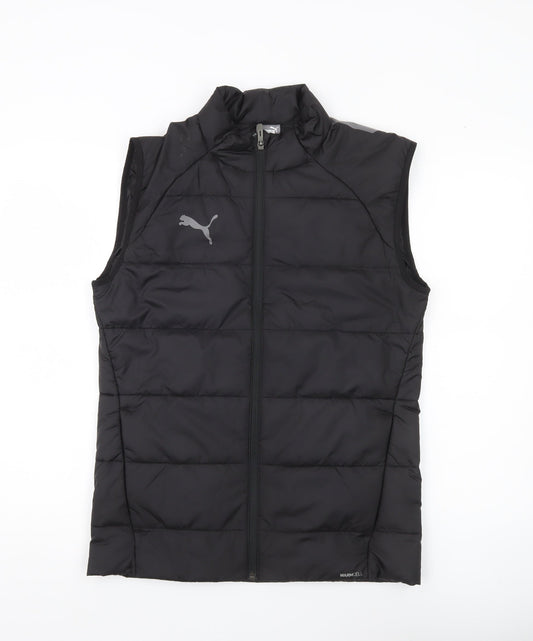 Puma Men’s Black Small Puffer Waistcoat Gilet Quilted Vest