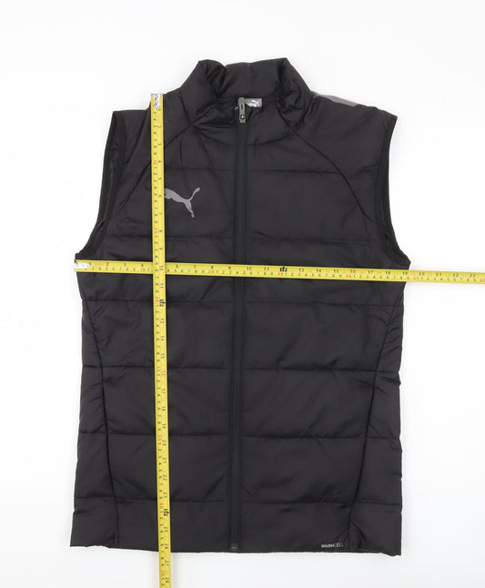 Puma Men’s Black Small Puffer Waistcoat Gilet Quilted Vest