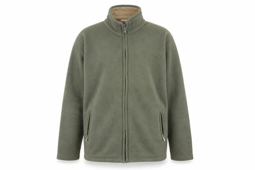 Bonmarché Mens Green Fleece Jacket Size M Regular Fit Full Zip