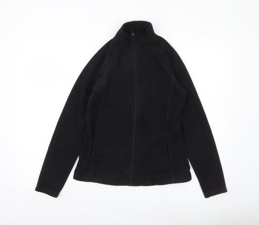 Mountain Warehouse Womens Black Size 8 Fleece Zip Jacket