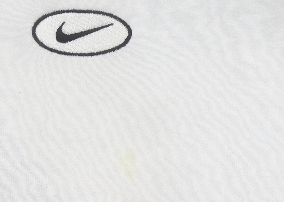 Nike Men’s White XL Pullover Hoodie Embroidered Logo Sportswear