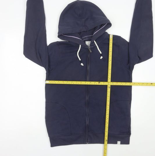 Fat Face Men’s Blue Full Zip Hoodie Size M Regular Long Sleeve
