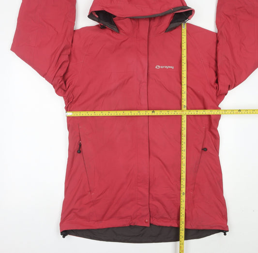 Sprayway Women’s Red 3-in-1 Waterproof Jacket Coat Size 16