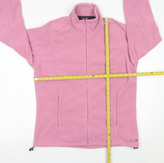Peter Storm Womens Pink Fleece Jacket Size 16 Full Zip Outdoor