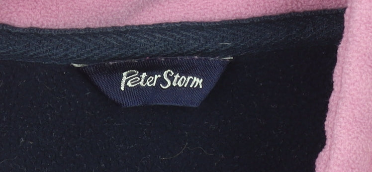 Peter Storm Womens Pink Fleece Jacket Size 16 Full Zip Outdoor