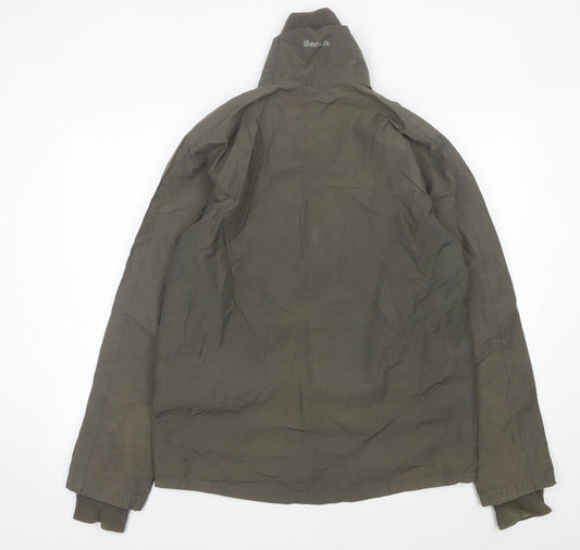 Bench Men’s Green Jacket Small Regular Fit Full Zip Outdoor Casual