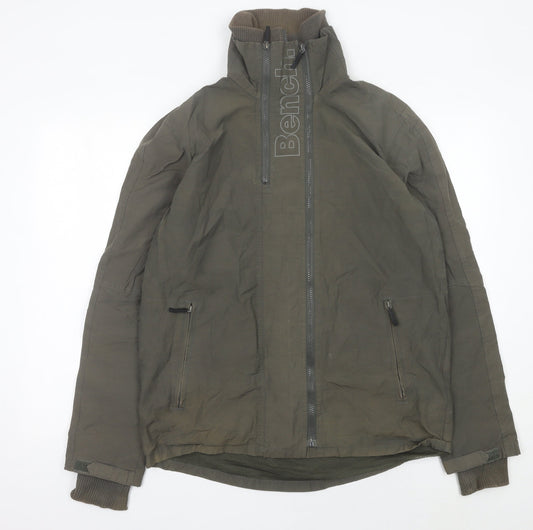 Bench Men’s Green Jacket Small Regular Fit Full Zip Outdoor Casual