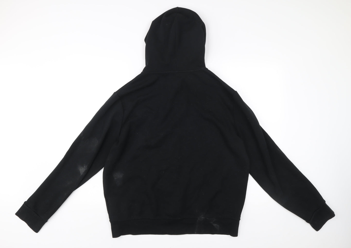 Ralph Lauren Men’s Black Full Zip Hoodie L Logo Cotton Blend