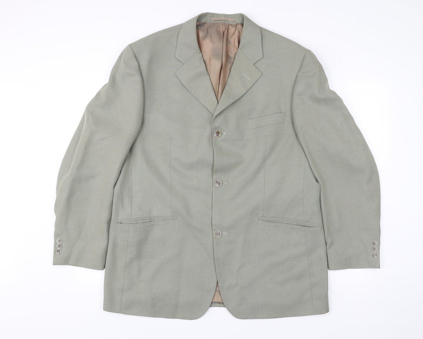 Remus Uomo Men’s Grey 44 Blazer Jacket Single Breasted Notch Lapel