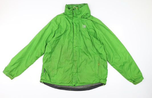 Karrimor Men’s Green XL Waterproof Rain Coat Jacket Hooded Outdoor