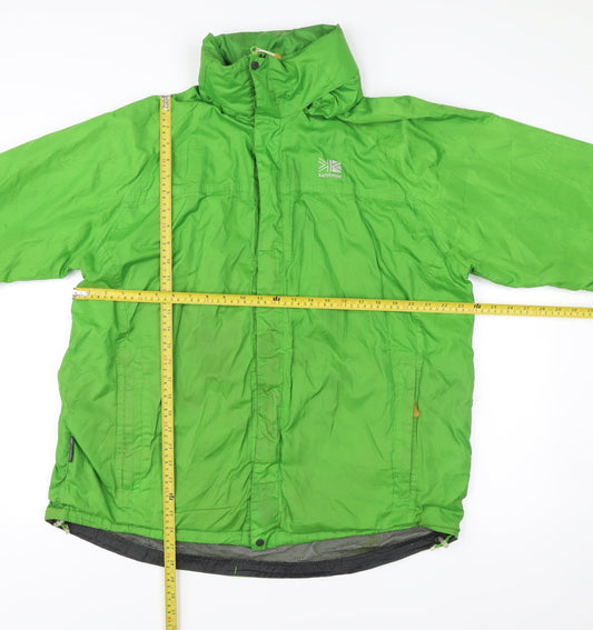 Karrimor Men’s Green XL Waterproof Rain Coat Jacket Hooded Outdoor