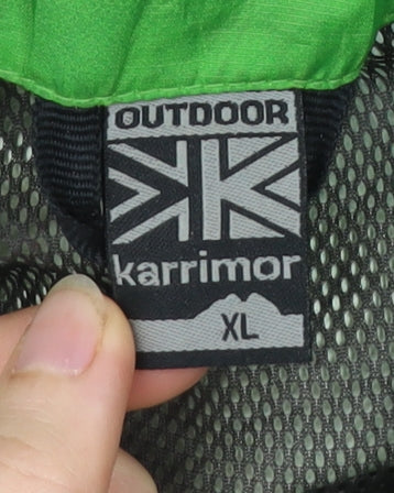 Karrimor Men’s Green XL Waterproof Rain Coat Jacket Hooded Outdoor