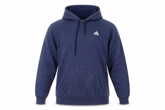 Mens UK M Regular adidas Blue Pullover Hoodie