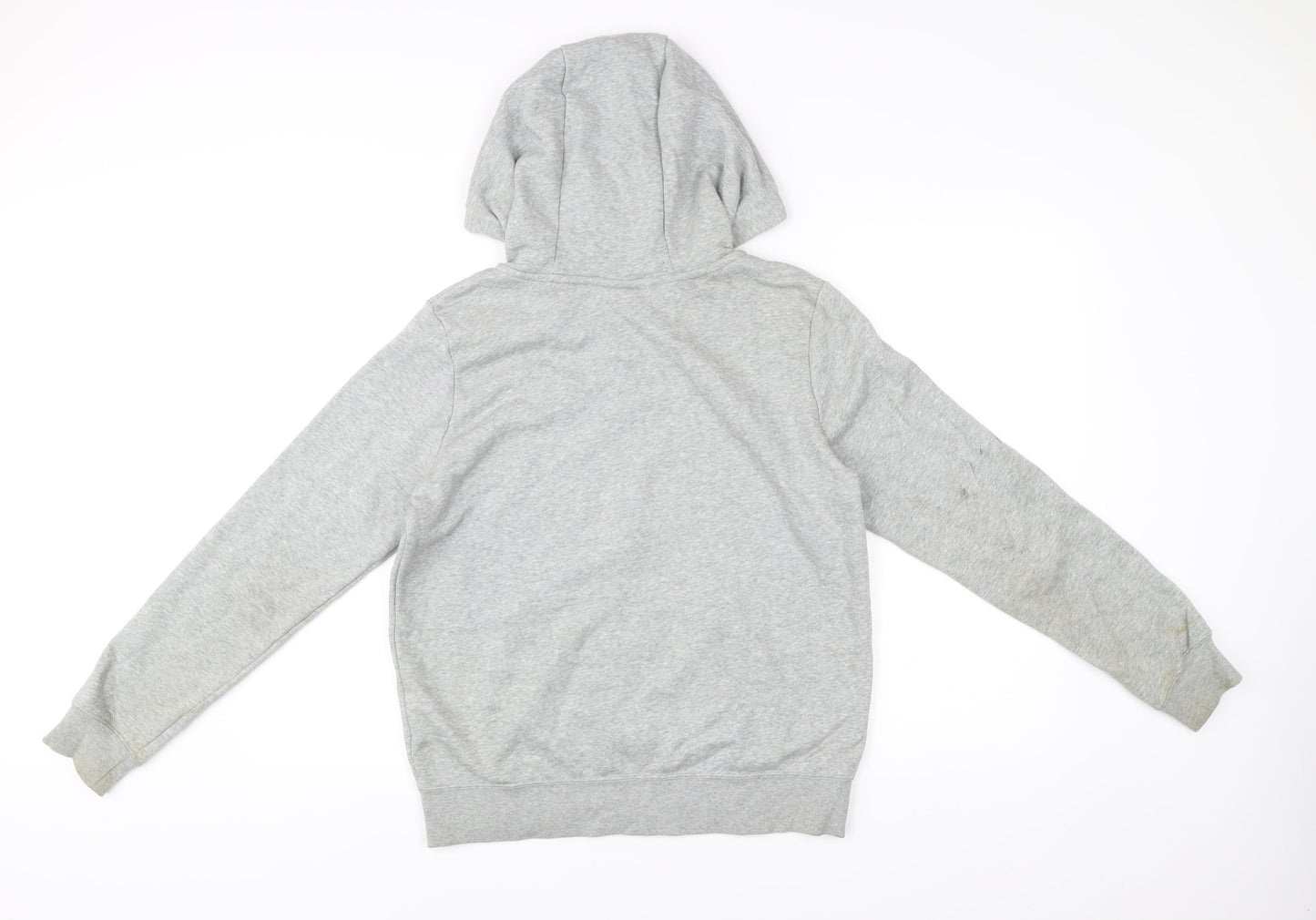 Nike Men’s Grey S Full Zip Hoodie Sweatshirt with Logo