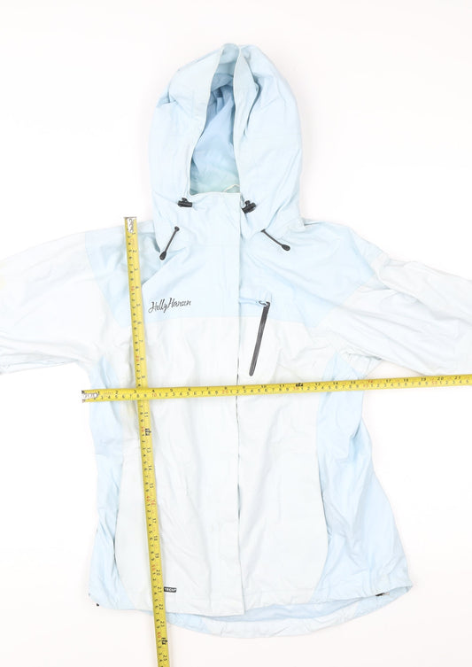 Helly Hansen Women’s Blue Ski Jacket S Hooded Waterproof Outdoor