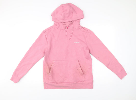 LA Gear Womens Pink Pullover Hoodie Size 8 Long Sleeve Casual