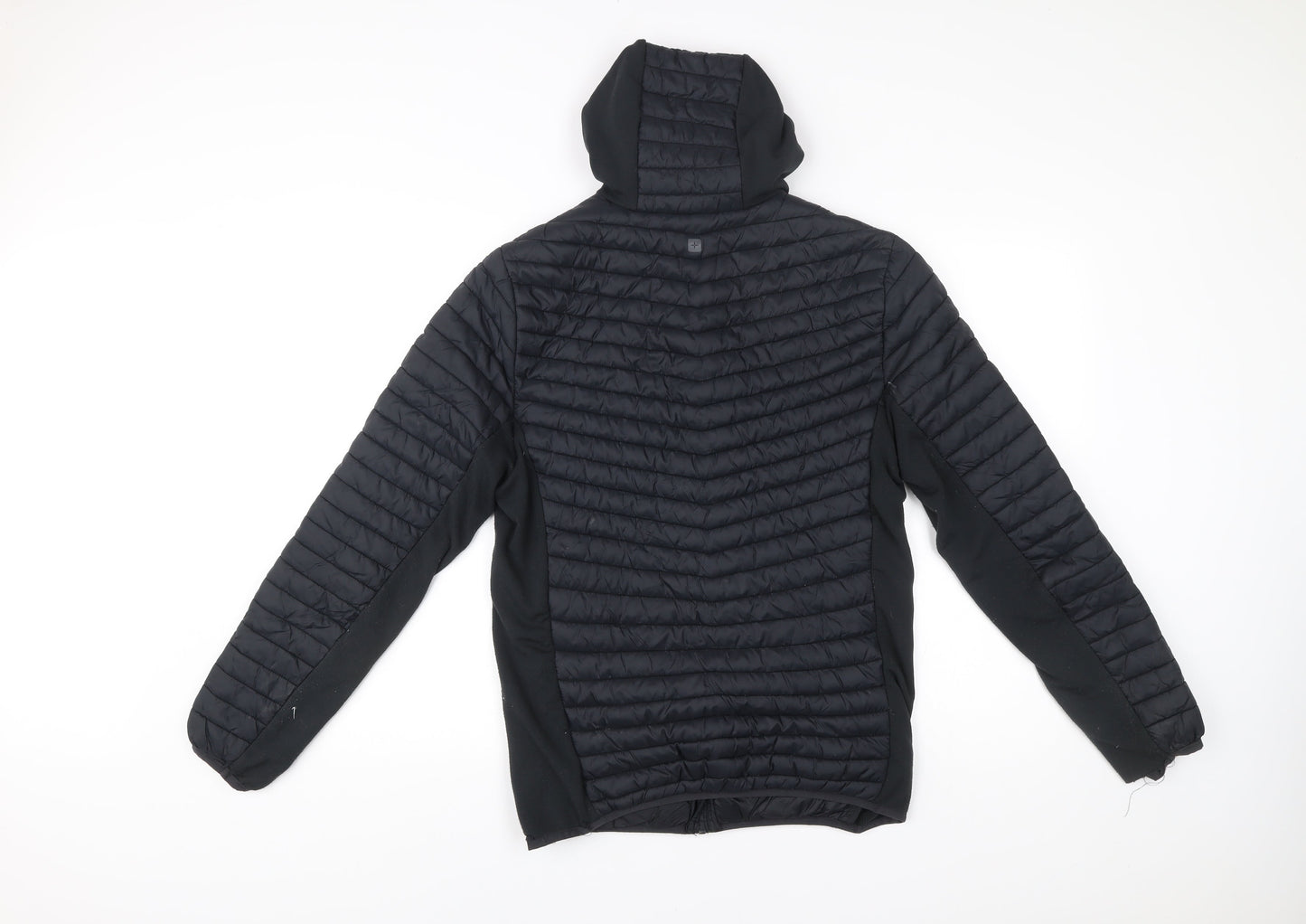 Mountain Warehouse Men's Black M Soft Shell Quilted Hooded Jacket