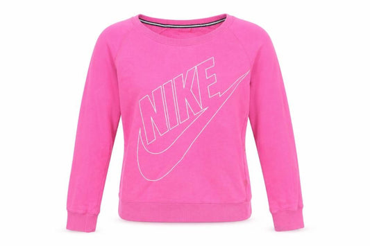Womens UK S Regular Nike Pink Pullover Sweatshirt