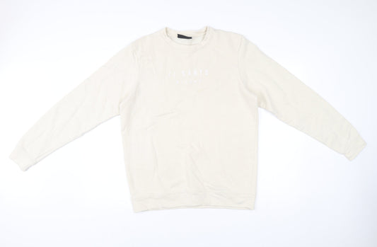 IL SARTO Mens Beige L Sweatshirt Pullover Crew Neck Long Sleeve