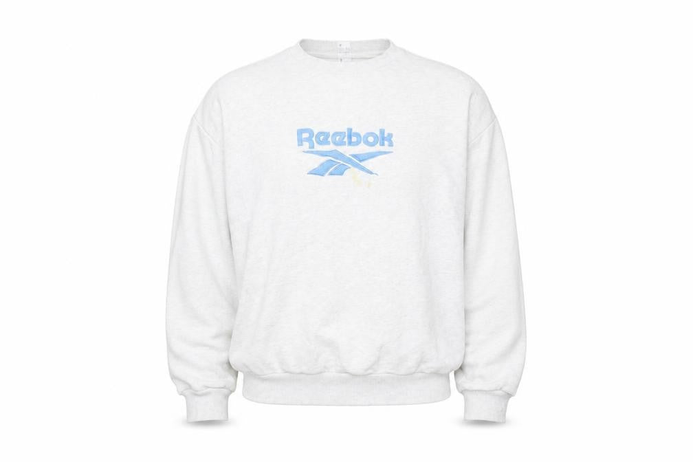 Mens UK M Regular Reebok Grey Pullover Sweatshirt
