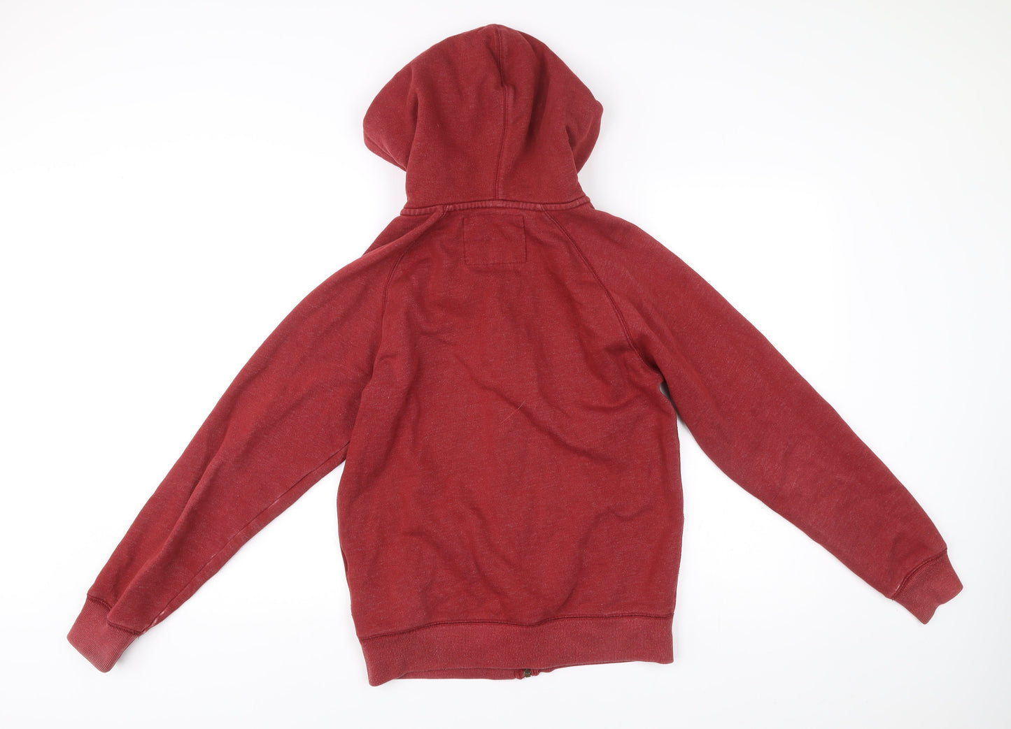 Jack Wills Men’s Red Full Zip Hoodie Size S Cotton Blend