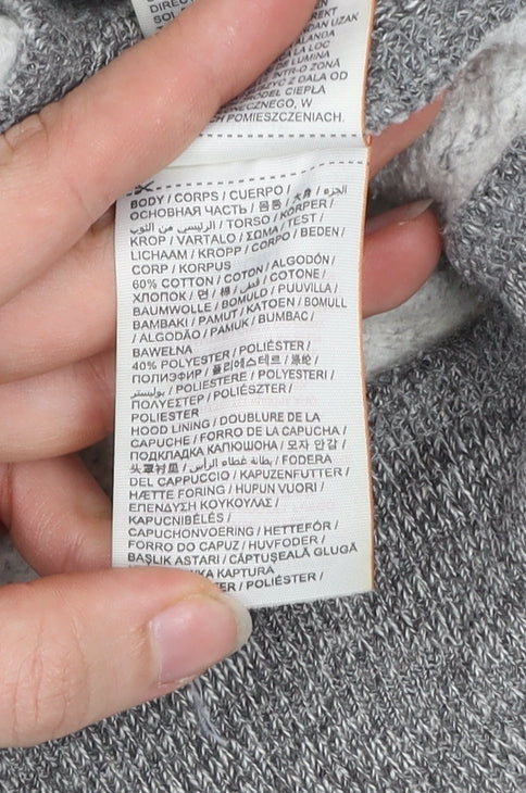 Superdry Women’s Grey Full Zip Hoodie M University Logo Winter