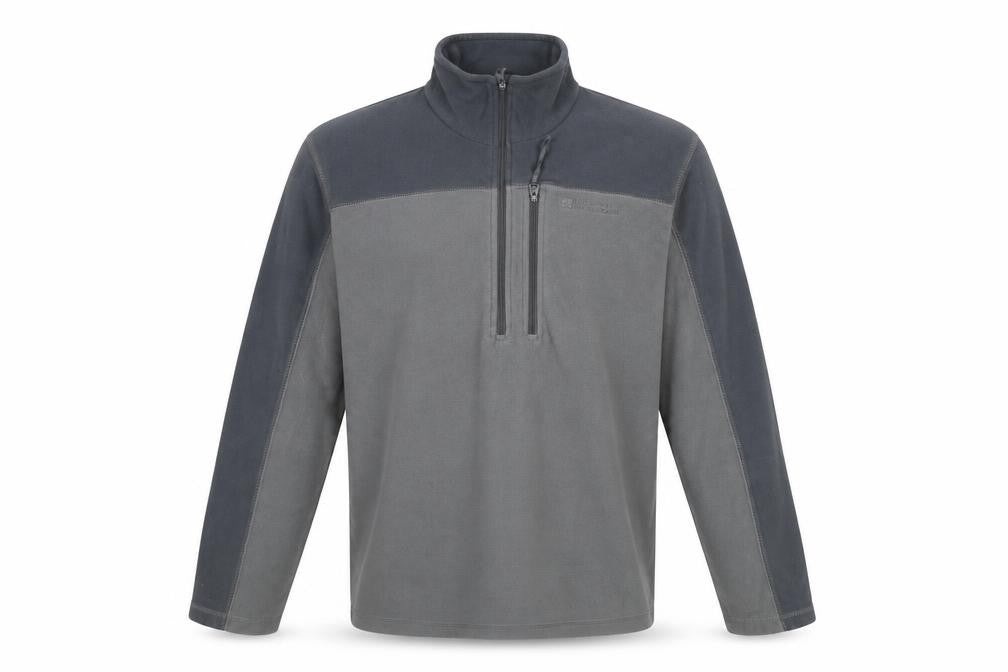 Mens UK S Regular Mountain Warehouse Grey 1/2 Zip Sweatshirt