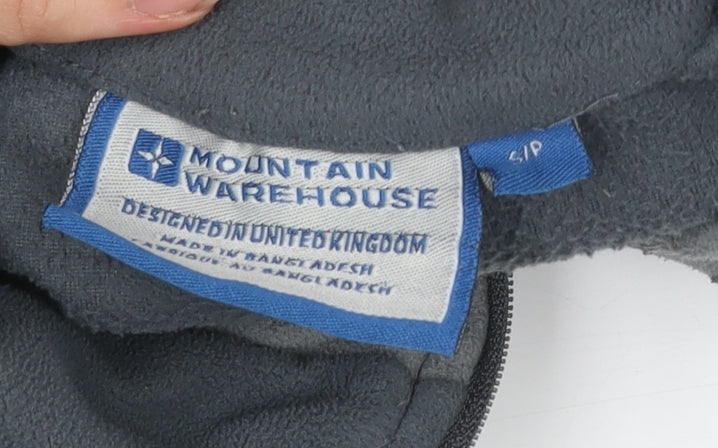 Mountain Warehouse Men's Grey Fleece Sweatshirt Small 1/2 Zip Lightweight