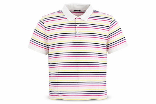 Urban Spirit Mens Multicoloured Striped Polo Shirt L Cotton