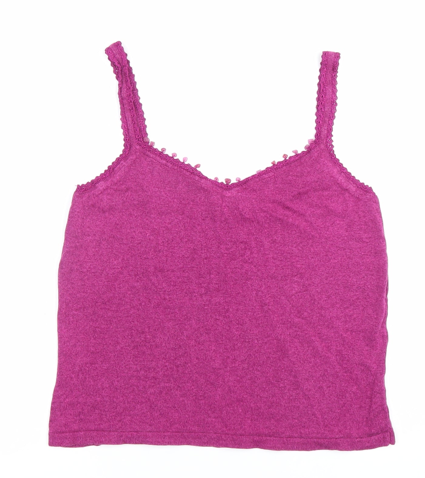 Truly You Womens Purple Size 18 Camisole Tank Top Linen Blend