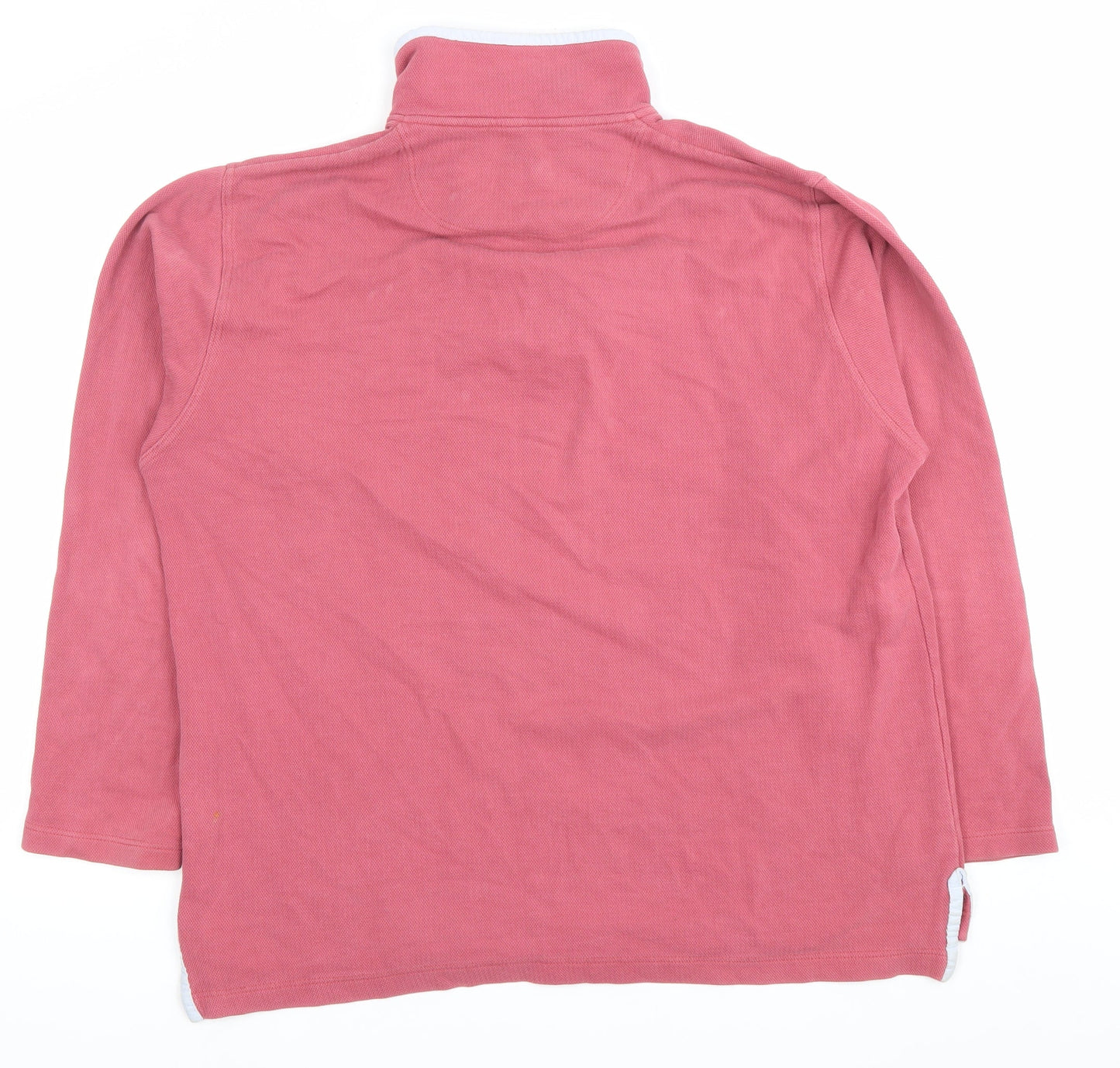 Boden Women’s Pink Cotton 1/4 Zip Sweatshirt Size M