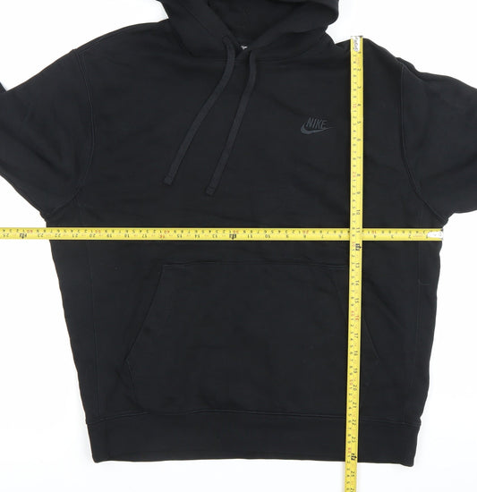 Nike Unisex Adults Black Pullover Hoodie L Logo Sportswear