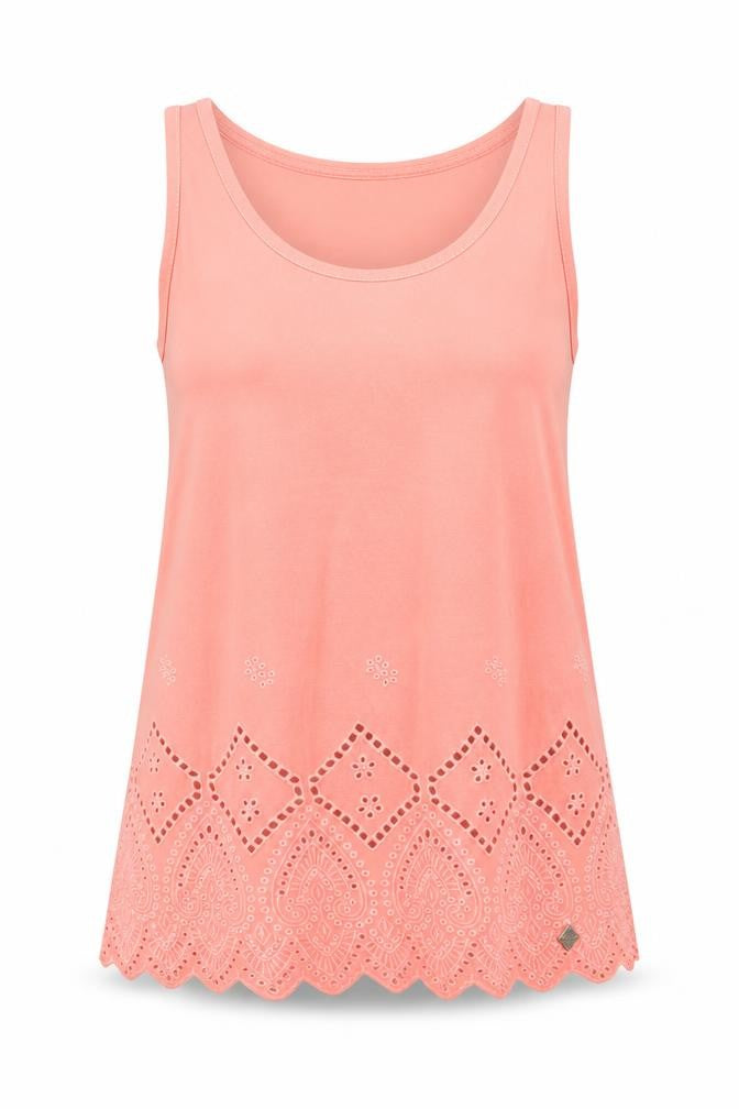 Womens UK Size XS Superdry Pink Cotton Tank
