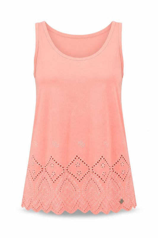 Womens UK Size XS Superdry Pink Cotton Tank
