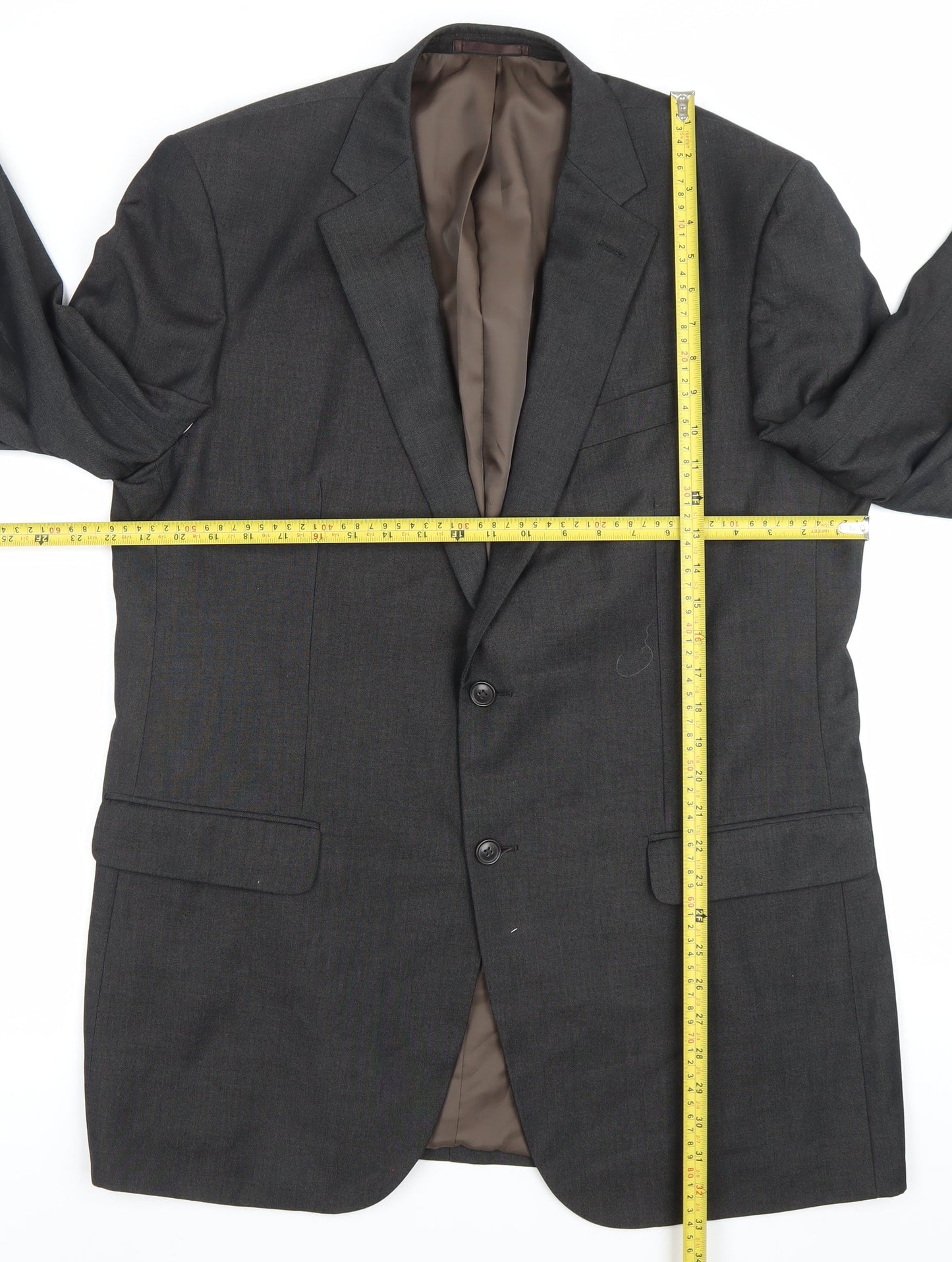 Burton Men’s Grey 44L Blazer Jacket Single-Breasted Formal