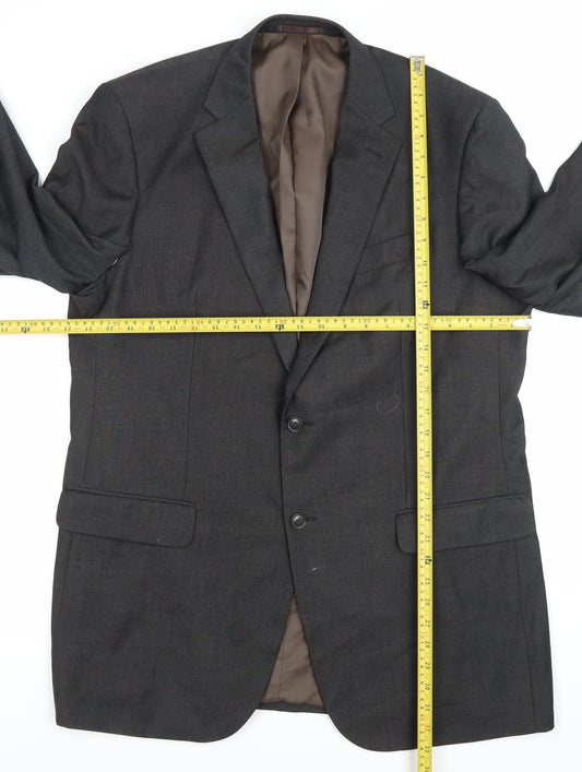 Burton Men’s Grey 44L Blazer Jacket Single-Breasted Formal