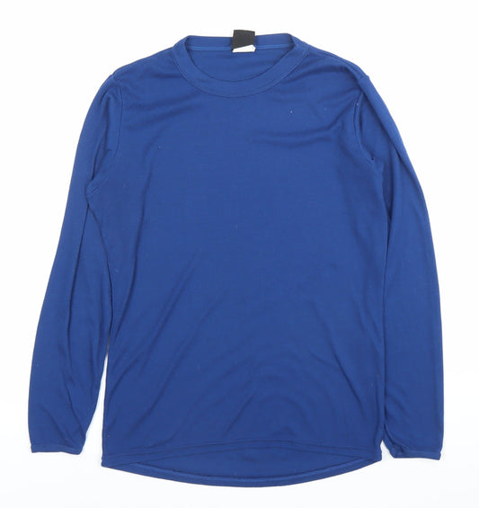 Patagonia Men’s Blue Long Sleeve Crew Neck T-Shirt Size S