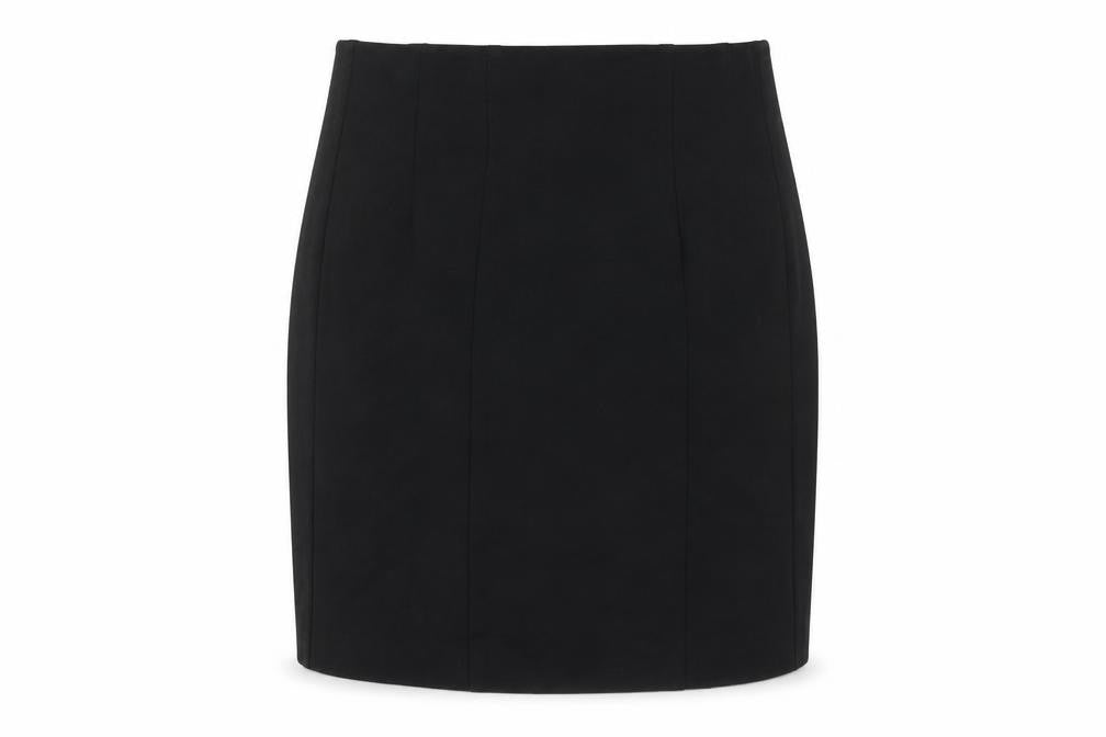Marks and Spencer Women Black Size 12 Pencil Long Work Skirt