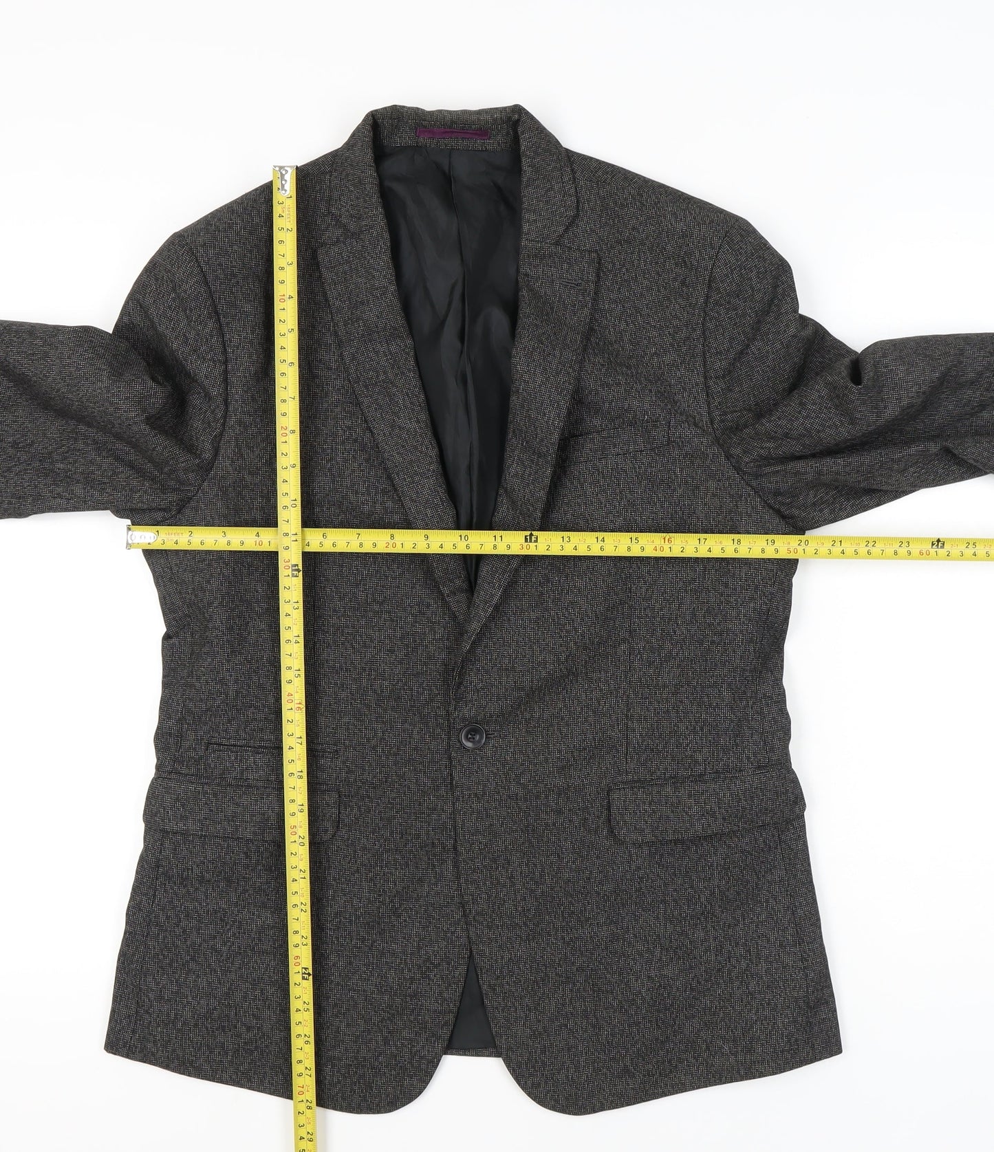 Marks and Spencer Men's Grey 40in Blazer Jacket Medium