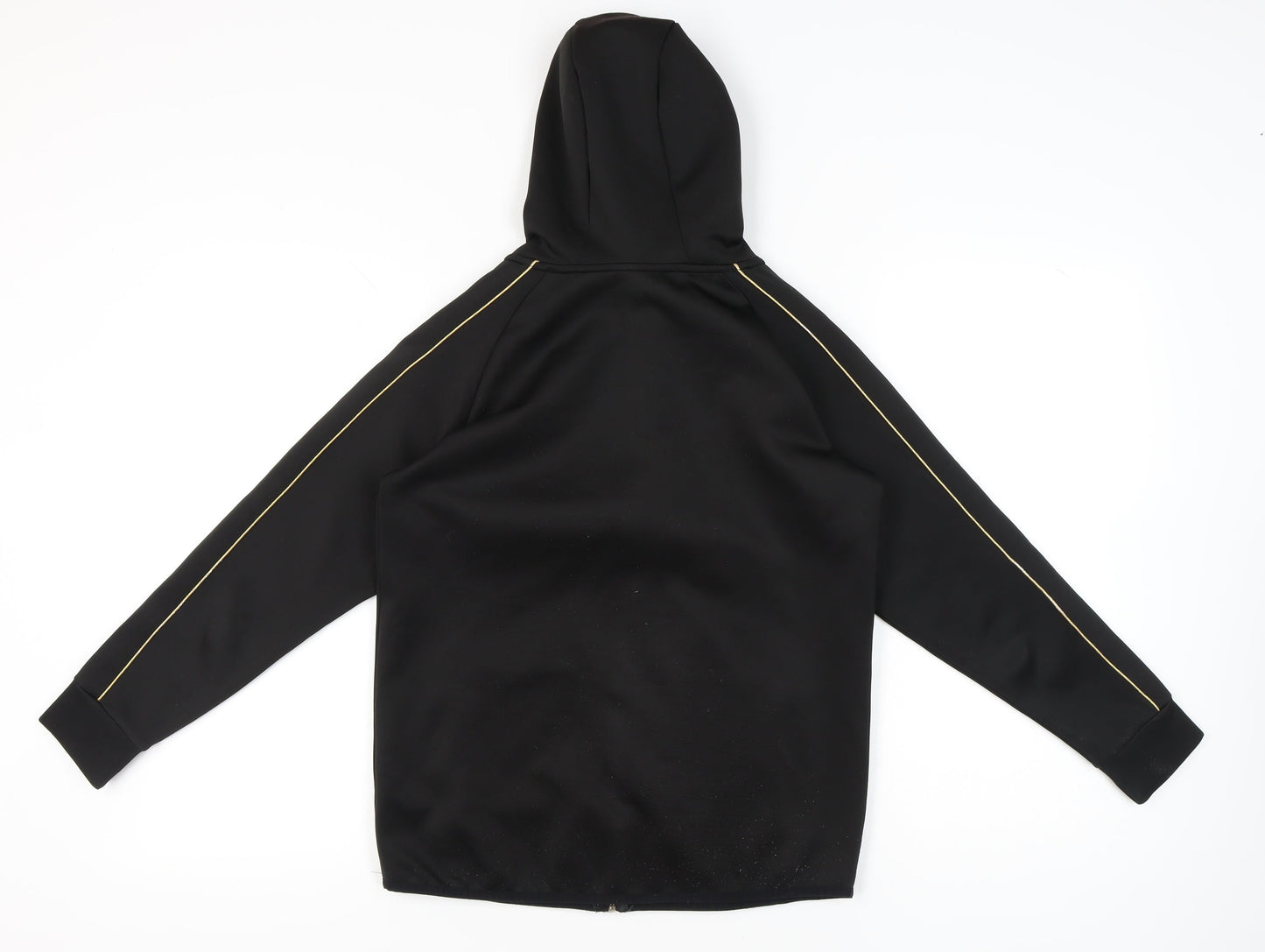 Sonneti Boys Black Full Zip Hoodie 12-13 Years Regular Fit Logo Jacket