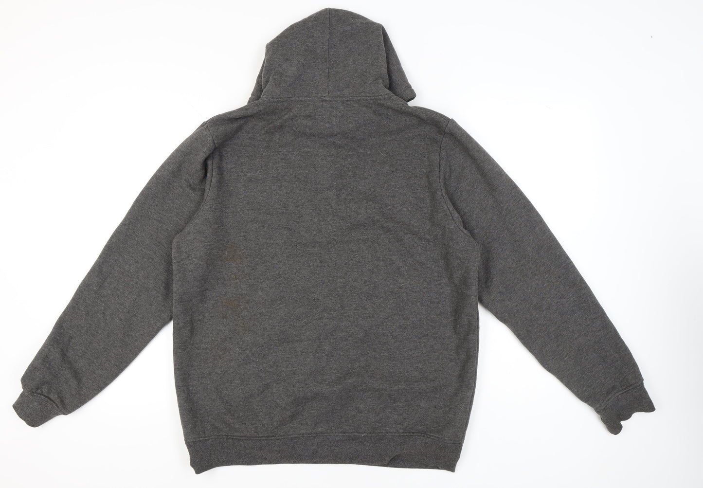 Lee Cooper Mens Grey Full Zip Hoodie Size L Hooded Sweatshirt