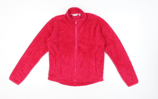 Regatta Girls Pink Fleece Jacket Age 13 Years Full Zip Outdoor Casual