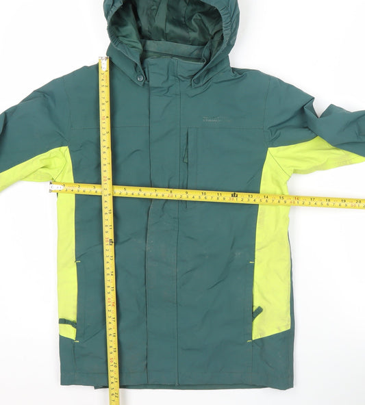 Mountain Warehouse Boys Green Ski Jacket 9-10 Years Hooded Winter Coat