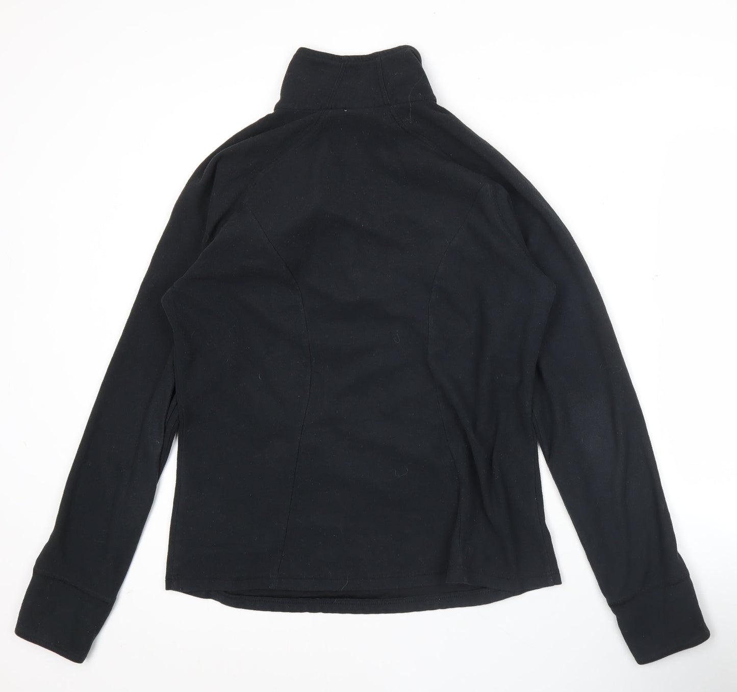 Nike Women Black L Fleece Sweatshirt 1/2 Zip Therma Fit Top