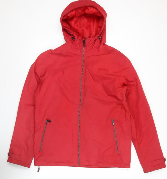 Regatta Mens Red Waterproof Hooded Rain Jacket Size M